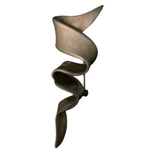 JENI MARKED BROOCH PEWTER TONE